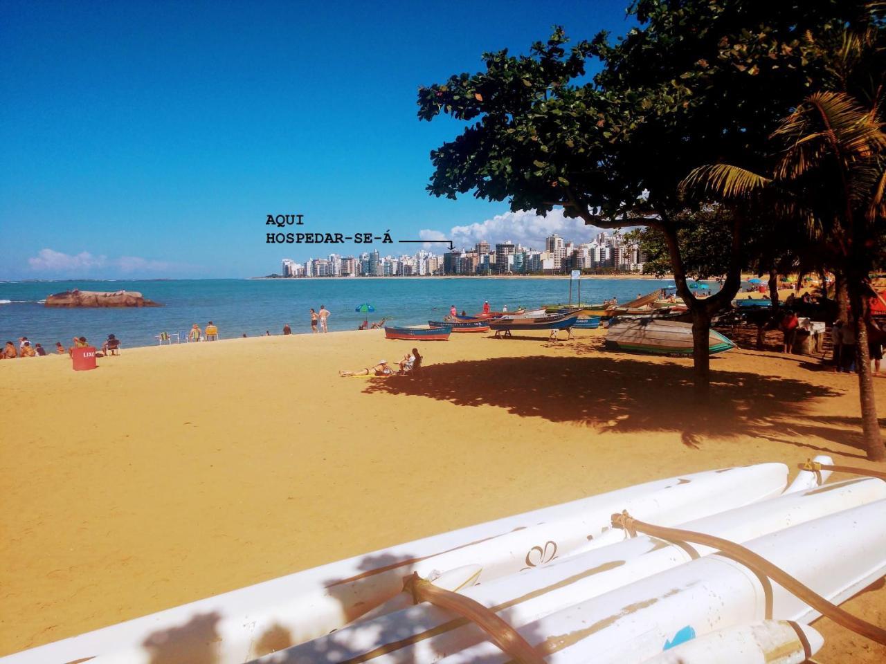 Flat Pasargada 712, Free Bikes, Pe Na Praia Vila Velha  Eksteriør bilde